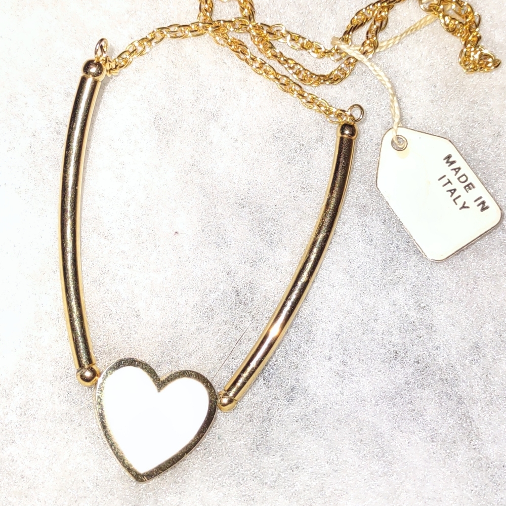 Heart Fashion Necklace Made in Italy - Picture 4 of 12